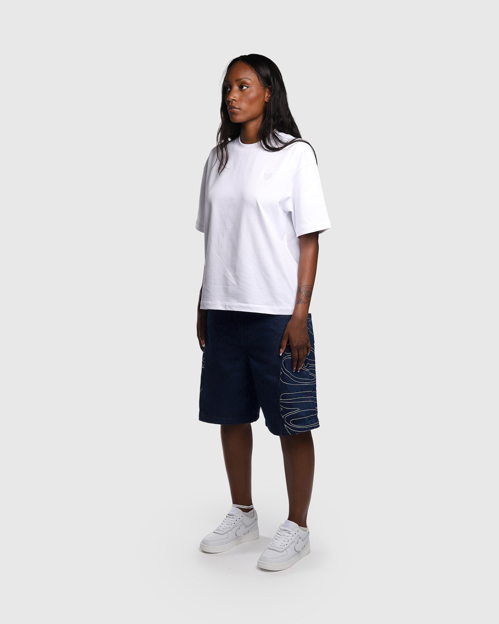 Raw Blue Link Jorts